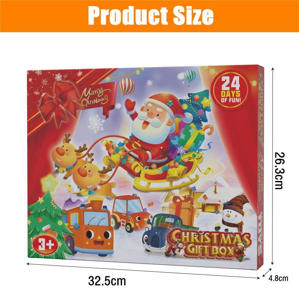 R-flower Kalender Advent Natal Hadiah Tersembunyi Gift Box Countdown Calendar Car Blind Box