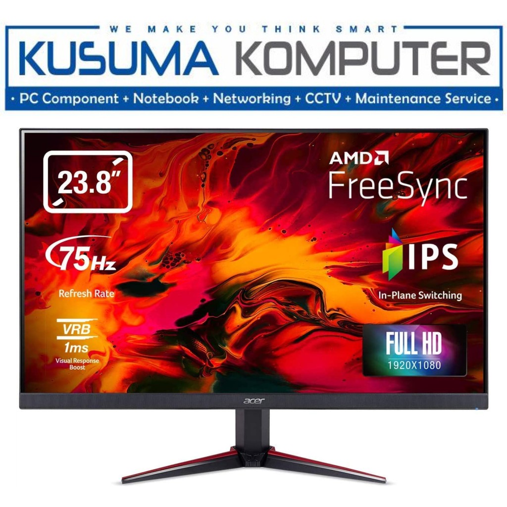 Acer Monitor VG240Y 24&quot;, FHD, IPS, 75Hz, AMD Freesync