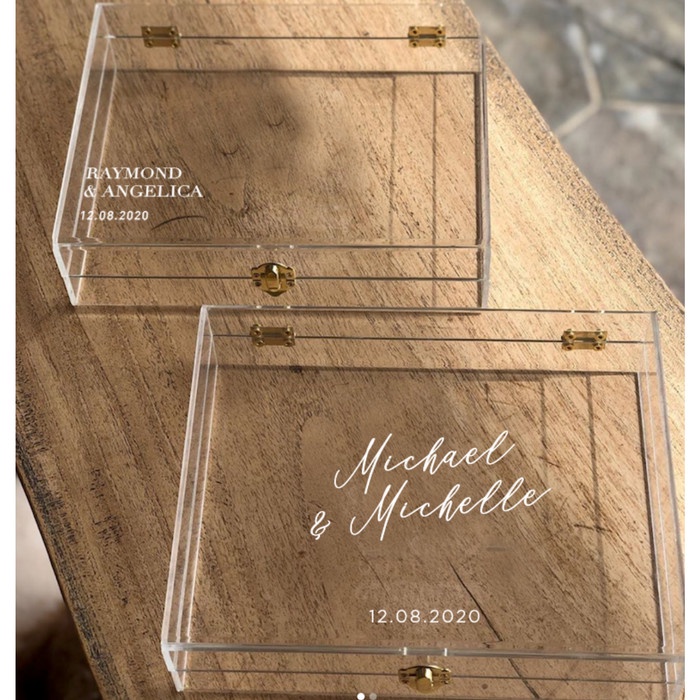 

Acrylic Box 25x18x9 / Kotak Bridesmaid Acrylic / Kotak Akrilik Elegan
