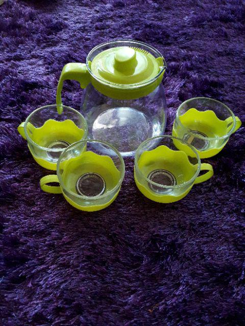 Free Bubble  Dan Kardus Teko Teh , Tea Pot 5in1