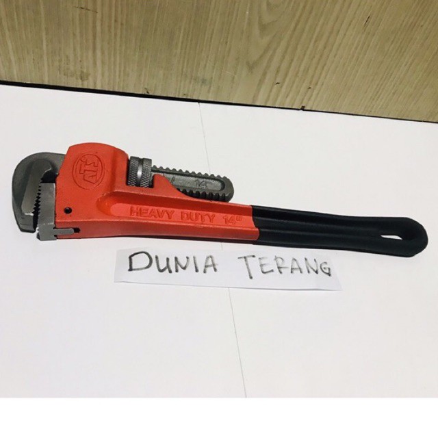 Kunci Pipa ATS 14 in gg Karet - Heavy Duty Pipe Wrench 14in 350mm - Alat Buka Pipa Ledeng 14 inchi