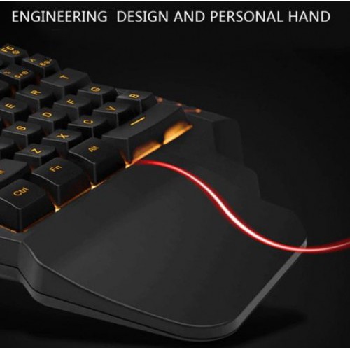 KYB-018 SOHA Keyboard Single Hand Gaming Mechanical Handed RGB Rainbow Light K7