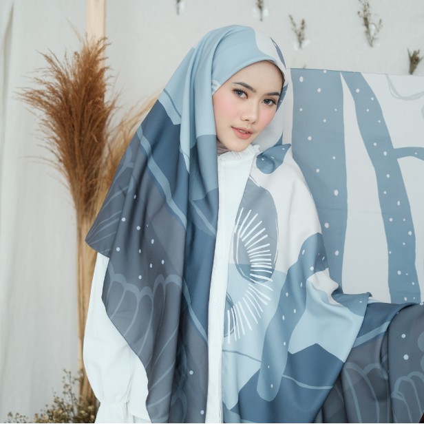 KERUDUNG SEGI EMPAT PRINTING MOTIF JILBAB SEGIEMPAT HIJAB SEGIEMPAT SCARF MALIQA