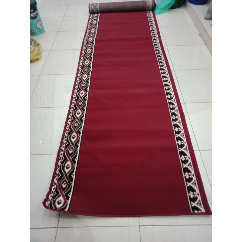 Karpet Sajadah Roll Masjid Musholla Permadani Ukuran 105x570 cm Untuk 10 Orang Kualitas Premium