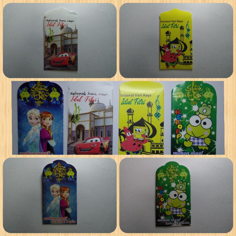

Amplop Lebaran motif ukuran 10x6,5cm