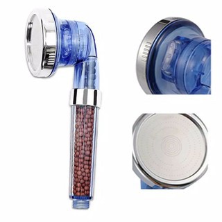 Kepala Super Shower - Ion Shower Head Spa Healt hcristal Biru 3in10