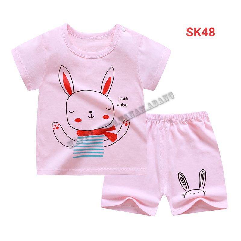 SETELAN BAYI LENGAN PENDEK / SETELAN BAYI IMPORT