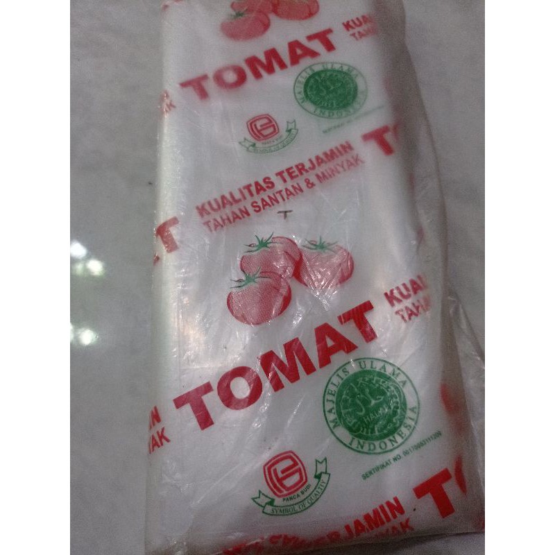 Plastik Tomat uk 10x25 eceran perbungkus