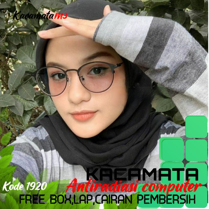 kacamata lensa antiradiasi computer tv hp laptop bisa normal minus plus cilinder tergantung permintaan sampai minus 5 cyl 2 harga masih sama tulis saja pesanan kaka di catatan saat order free box lap cairan pembersih kode 1920 size 51-18-142