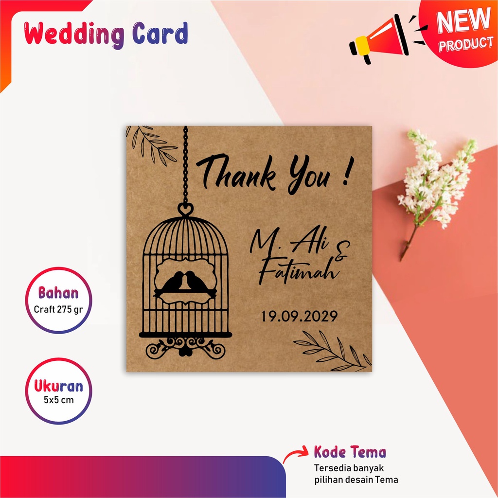 

TCW 22 Rustic ~ wedding CARD / Souvenir card /kartu souvenir / Kartu ucapan pernikahan kartu souvenir Thanks Card wedding card Label Produk Label Kemasan hangtag kartu ucapan rustic / gift card wedding / kartu penukaran souvenir pernikahan