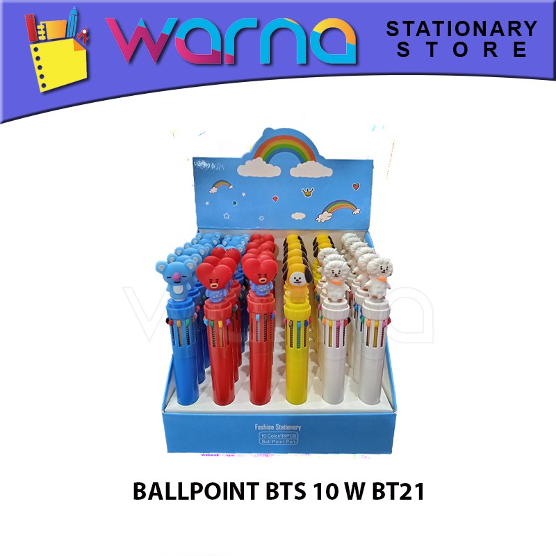 

PULPEN PEN BOLPEN BALLPOINT BTS 10 W BT21