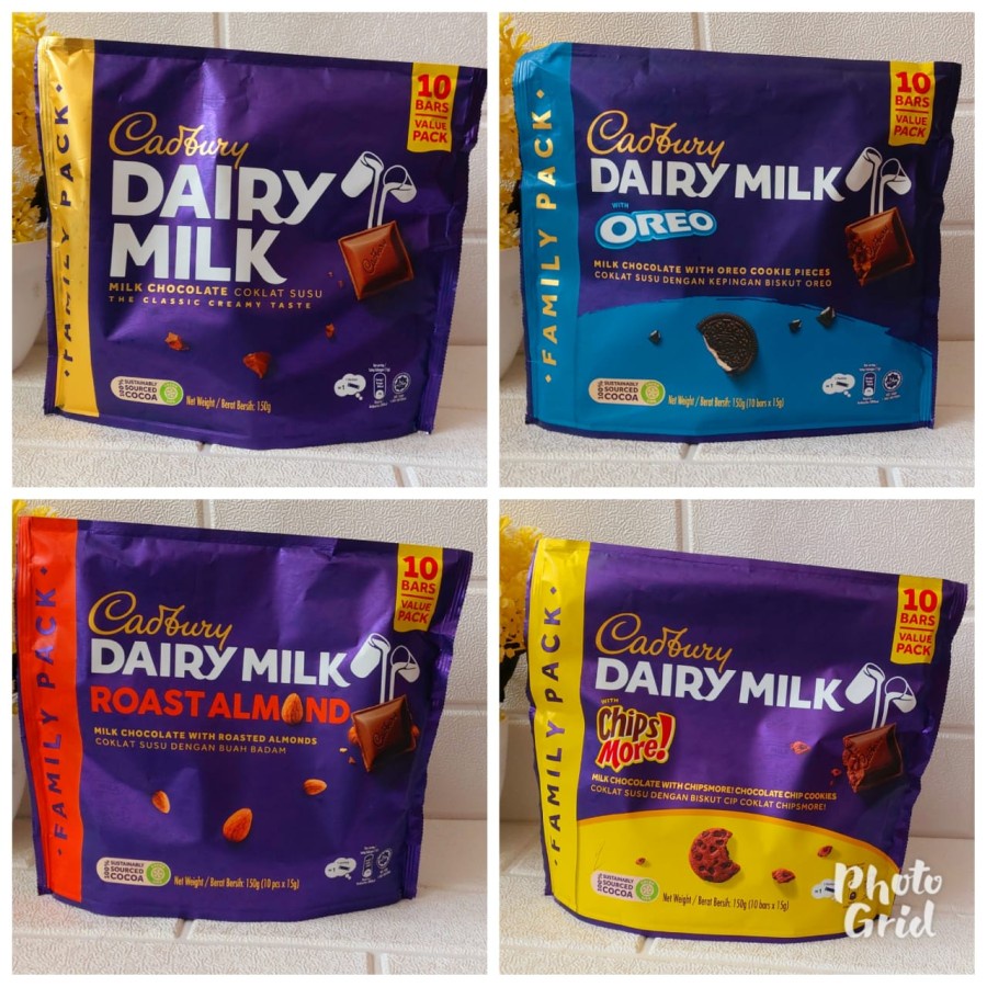 Cadbury Dairy Milk Family Packs 150gr