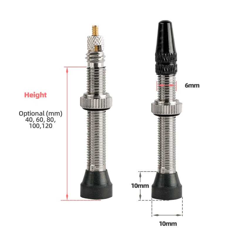 TG-IB Deemount Pentil Ban Sepeda Presta Valve Cap Tubeless Bike Tire - VV40