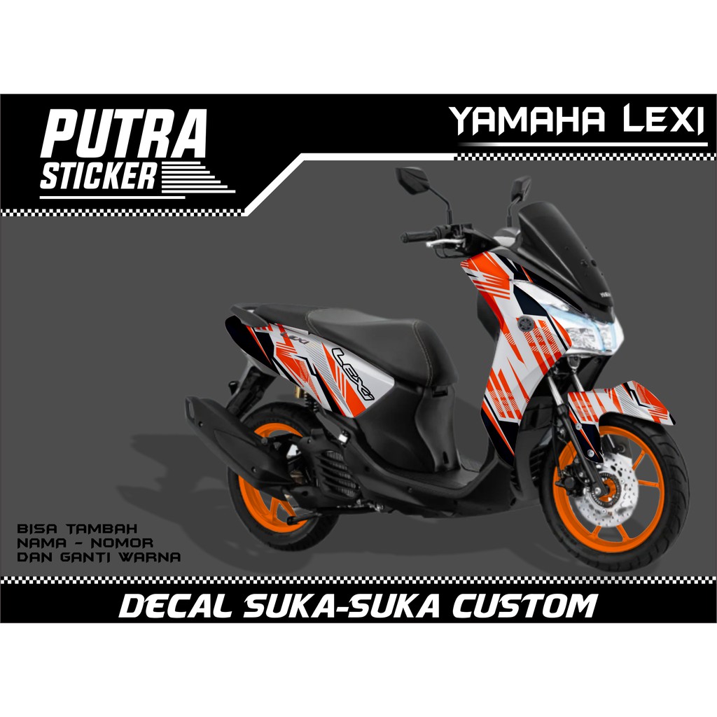 Sticker Decal Yamaha Lexi FULL BODY, sticker lexi