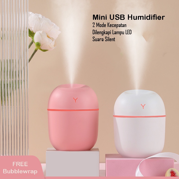 Humidifier Egg Portable Mini Humidifier LED Pelembab Ruangan DIffuser