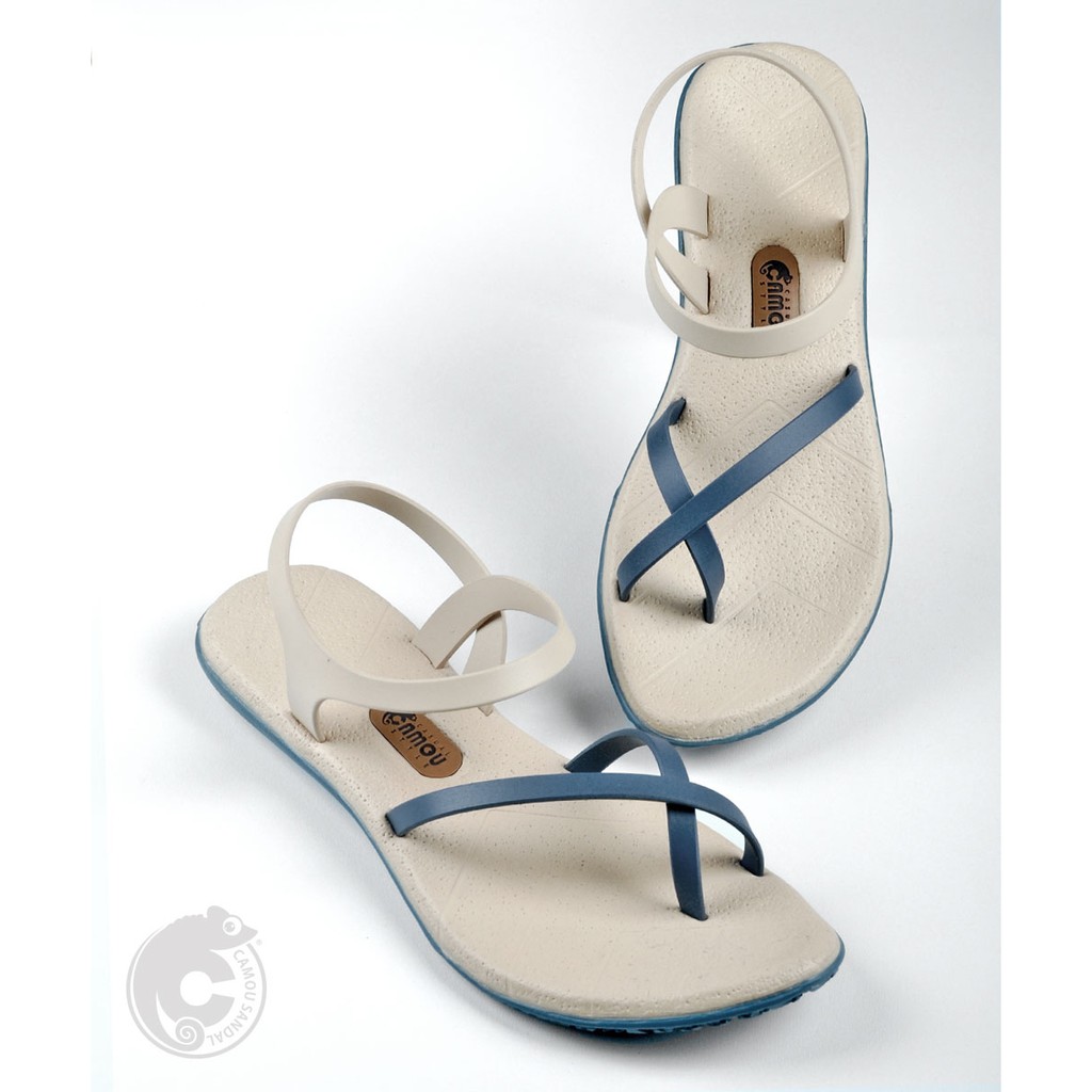 Sandal Camou Wanita Vivian Calmy Blue