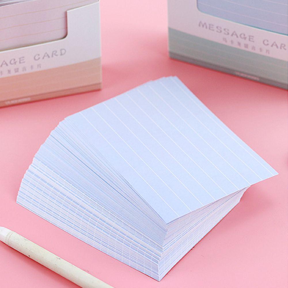 [Elegan] Memo Sheet Paper Grids Line Warna-Warni Harian Mempersiapkan Perlengkapan Kantor Alat Tulis Siswa Kartu Pesan