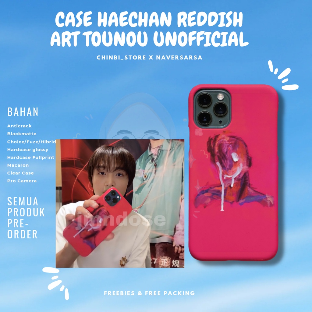 CASE HP HAECHAN REDDISH ART TOUNOU SMILE UNOFFICIAL