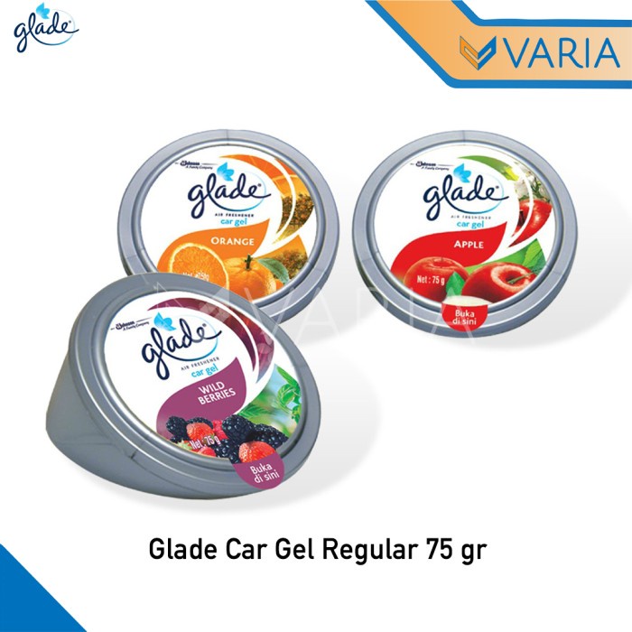 Glade Car Gel Regular 75 gr Air Freshener Parfum Pengharum Mobil Cup