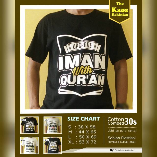 Kaos kekinian dengan kata2 motivasi