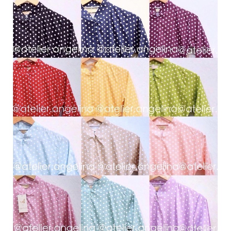 PRELOVED CORET LABEL sabila sabilla polka dress atelier angelina AA warna yellow kuning size xs