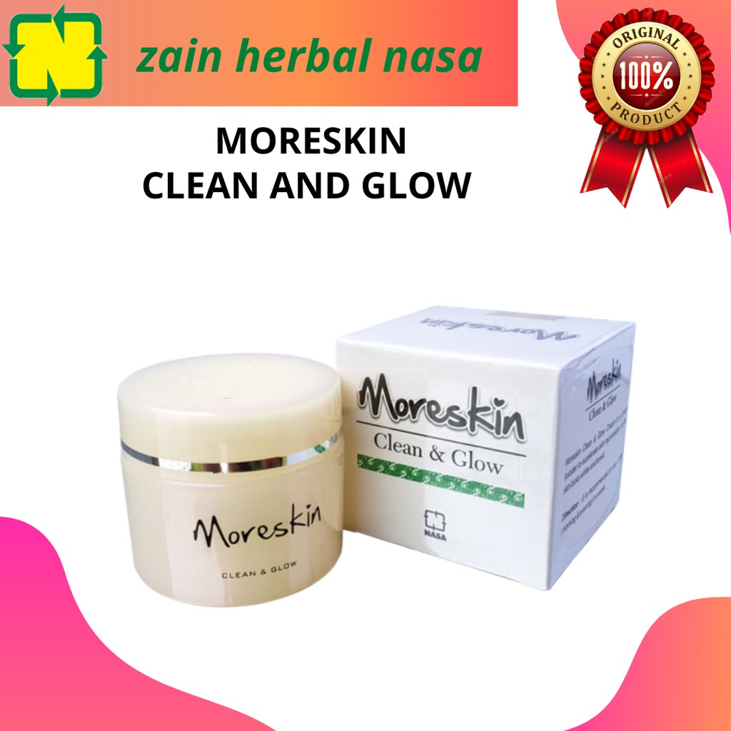 MORESKIN NASA - MORESKIN CLEAN AND GLOW ORIGINAL - MORESKIN GLOW ORIGINAL KEMASAN BARU