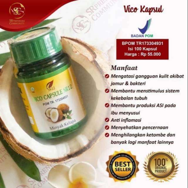 

VICO KAPSUL_SR12 Virgin Coconut Oil