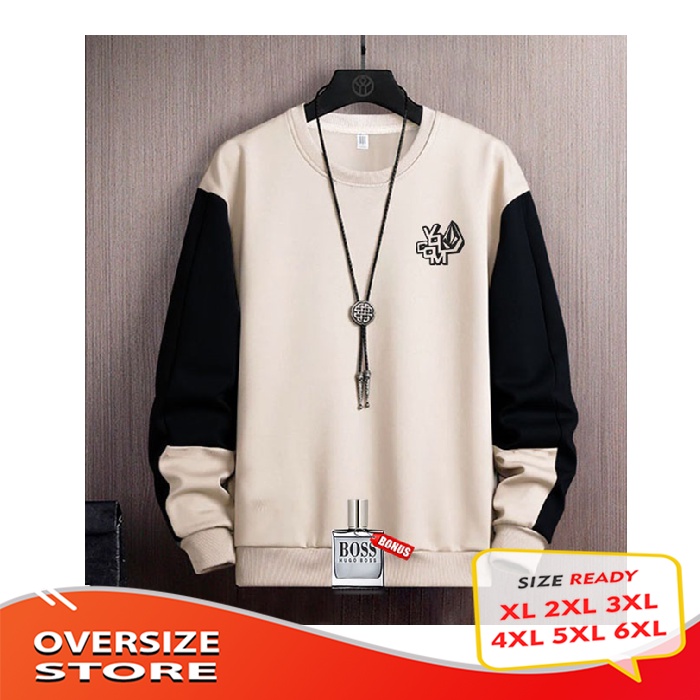 Sweater Crewneck BIG SIZE VOLCOM2 Jaket switer pria wanita Terbaru