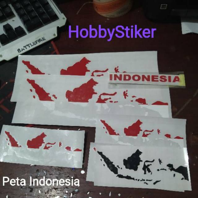 Stiker Peta indonesia motor mobil touring adventure