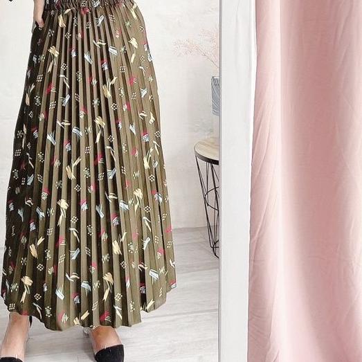 JNW-ROK PLISKET MOTIP KEMBANG ABSTRAK DAISY/DAILY/YEJIN/MOTIP KEMBANG ROK PLISKET ALLSIZE