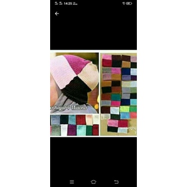 ciput rajut 4 warna 1 kodi