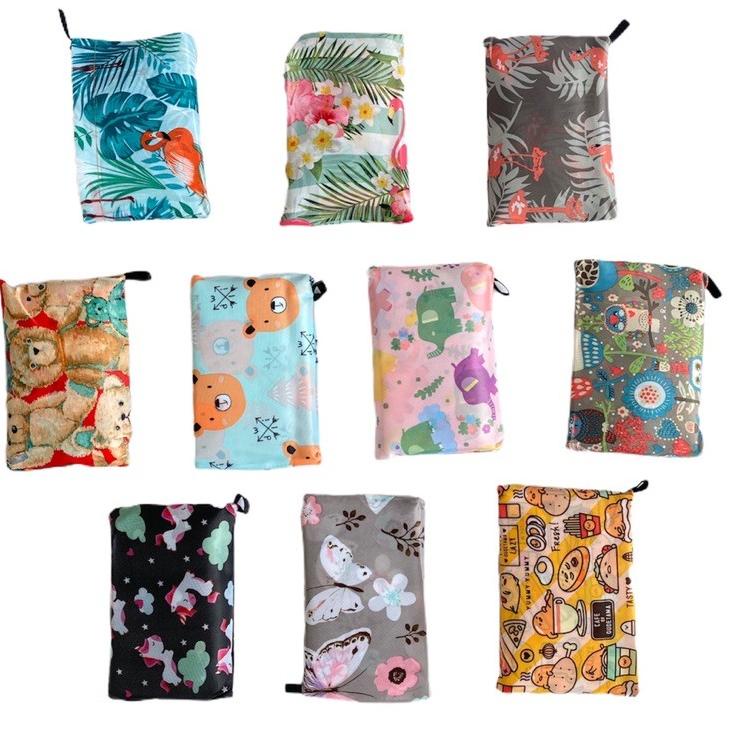 ✿ Tas belanja lipat jumbo import tote shopping bag wanita animal edition ♣