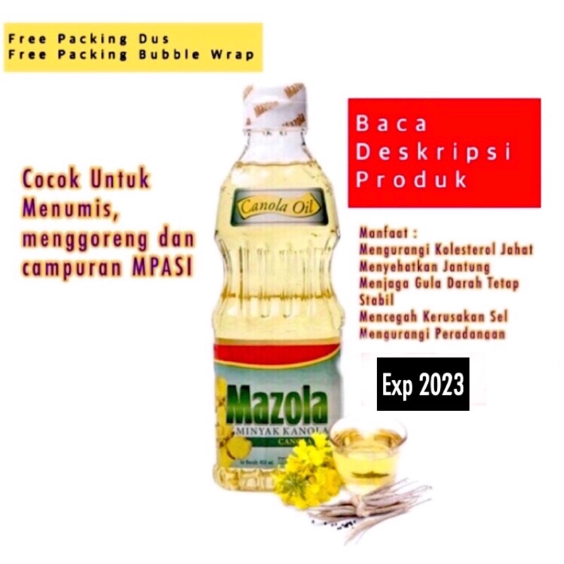 Jual Mazola Canola Oil Minyak Mpasi 450ml Indonesia Shopee Indonesia
