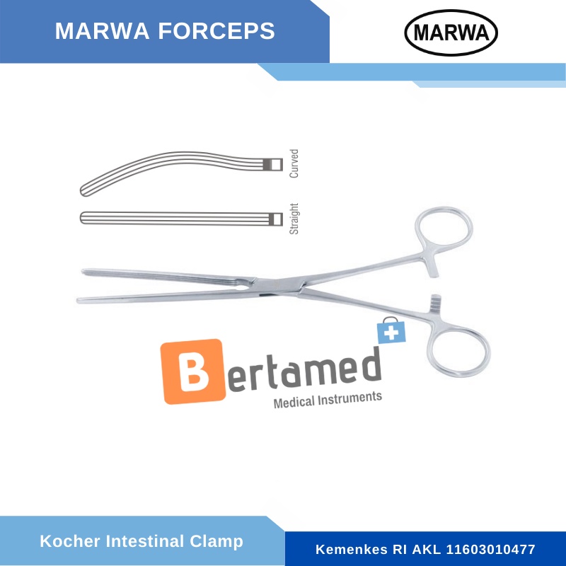 Kocher Intestinal Clamp / Klem Usus