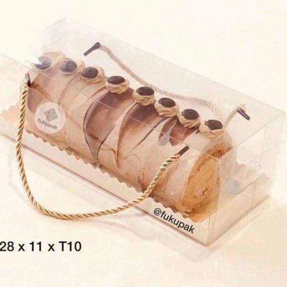 

✰Serba Murah➱ 6FD0V Box Mika Tali 20 pcs| Clear Transparent Box | Kotak Hamper Bolu Gulung Brownies Roll Cake Lapis Loaf 56 ✰Kirim Langsung