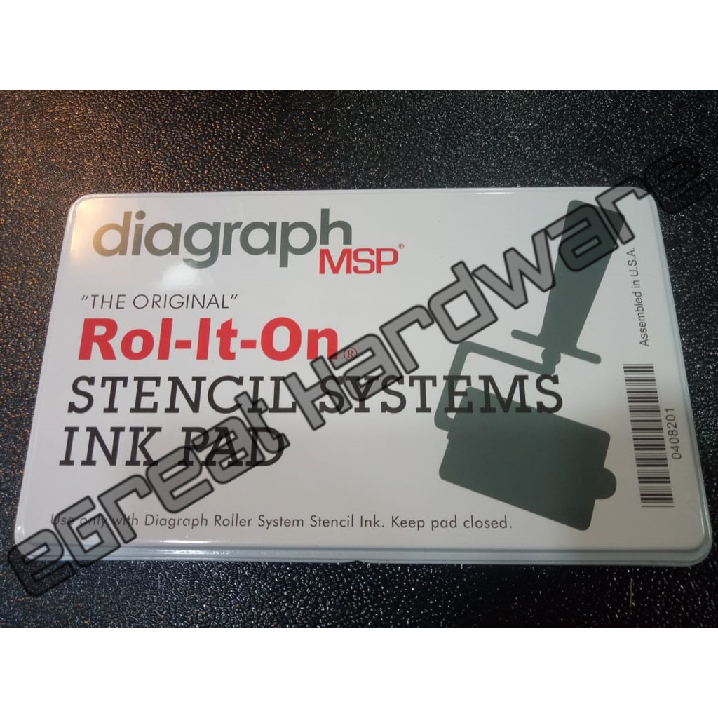 

Stencil Ink pad Kotak tinta Stencil Diagraph