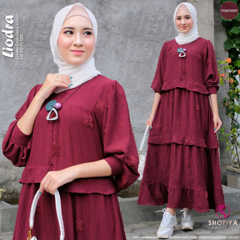 LIODRA Midi Dress Ori by Shofiya❤