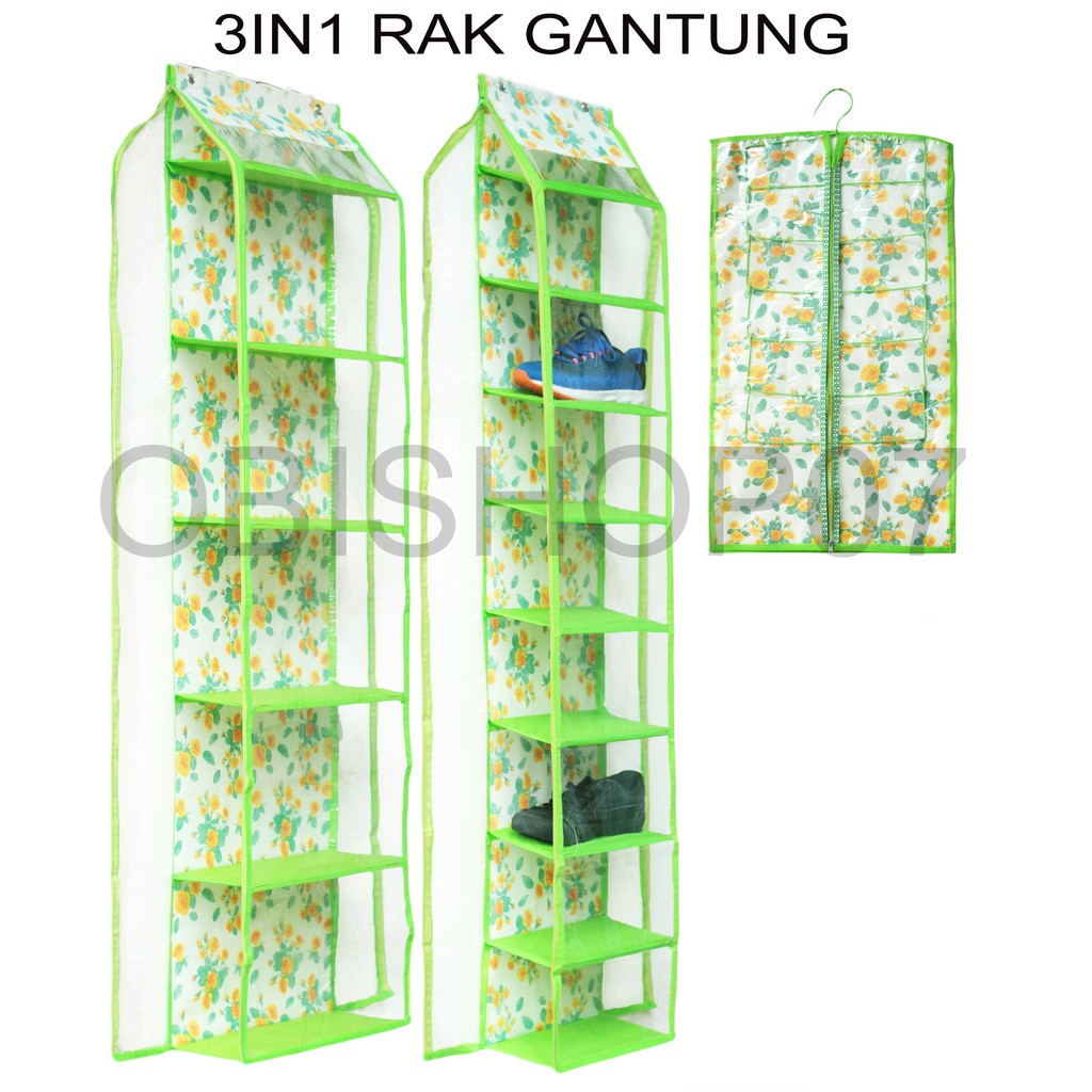 PROMO Rak  Gantung  3In1 Organizer karakter Rak  Tas 