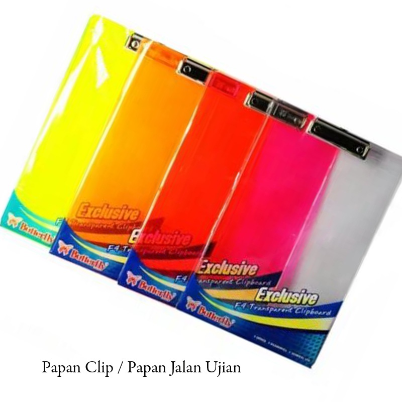 Papan Jalan Papan Klip Alat Ujian bahan Mika Akrilik Papan jalan / clipboard folio/ papan ujian