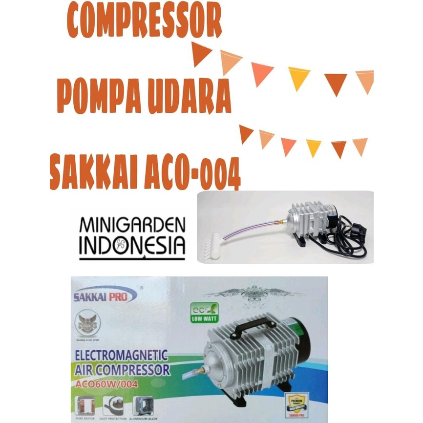 SAKKAI PRO ACO-004 60W ELECTROMAGNETIC AIR COMPRESSOR PUMP AERATOR