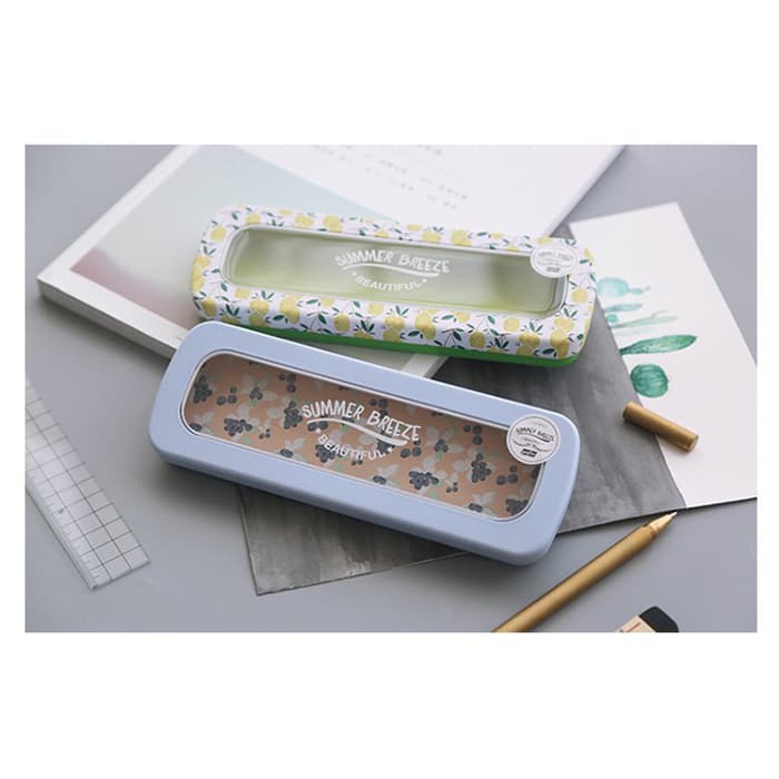 

Summer Breeze Tin Pencil Case / Kotak Pensil Tembus Pandang