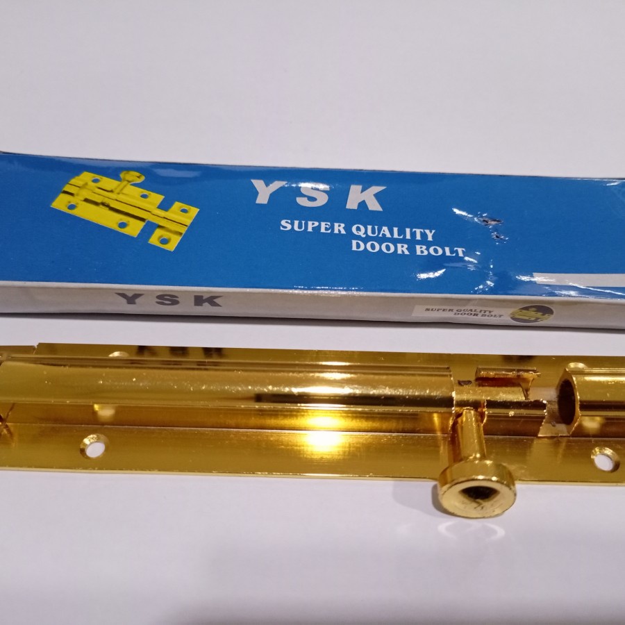 Grendel Aluminium 6” inch / Slot Pintu Kamar / Selot Jendela GOLD