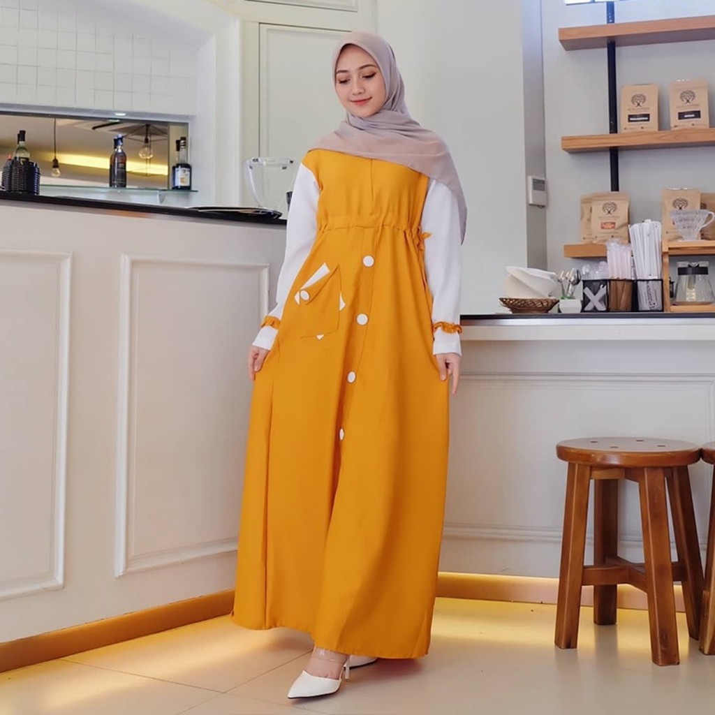 HM Baju Gamis Wanita - 4 varian Warna - Jelita Indonesia - Edisi Terbaru