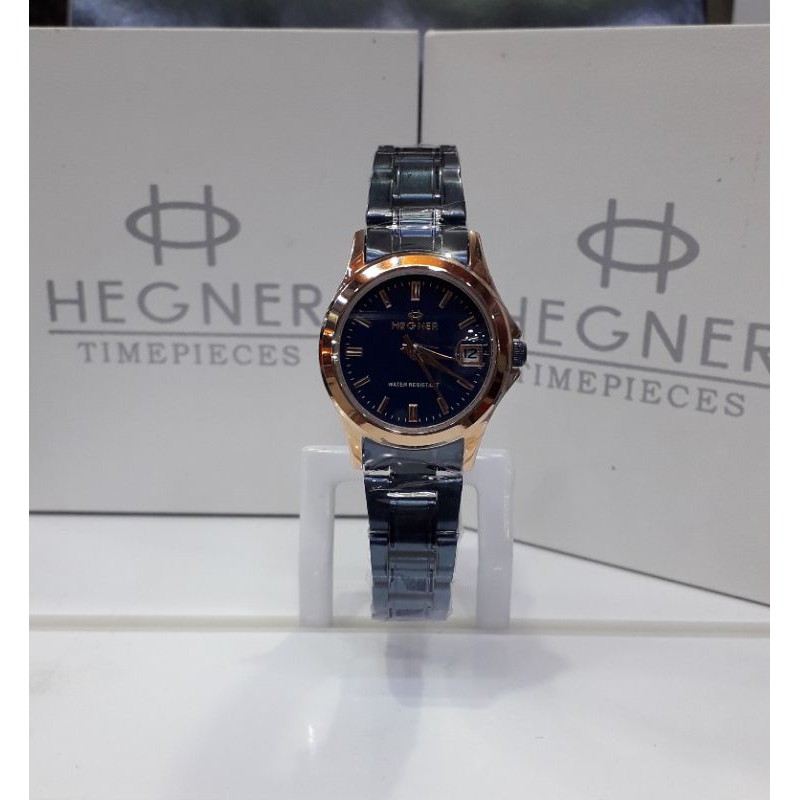 Jam tangan wanita Hegner HW223 223 original kaca pembesar tanggal
