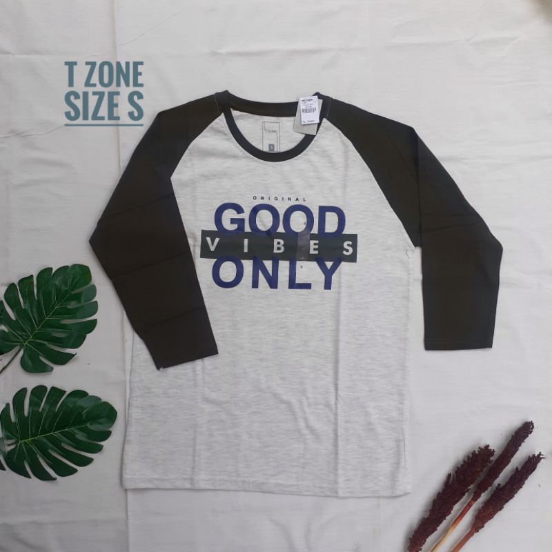 baju/kaos pria branded matahari T Zone lengan panjang