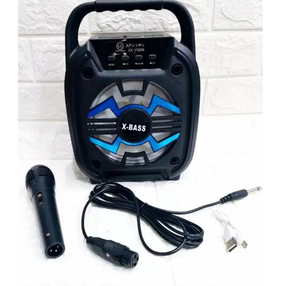 Jual Speaker Portable Sx Y Free Mic Speaker Karaoke Keluarga Harga Murah Speaker Aktif