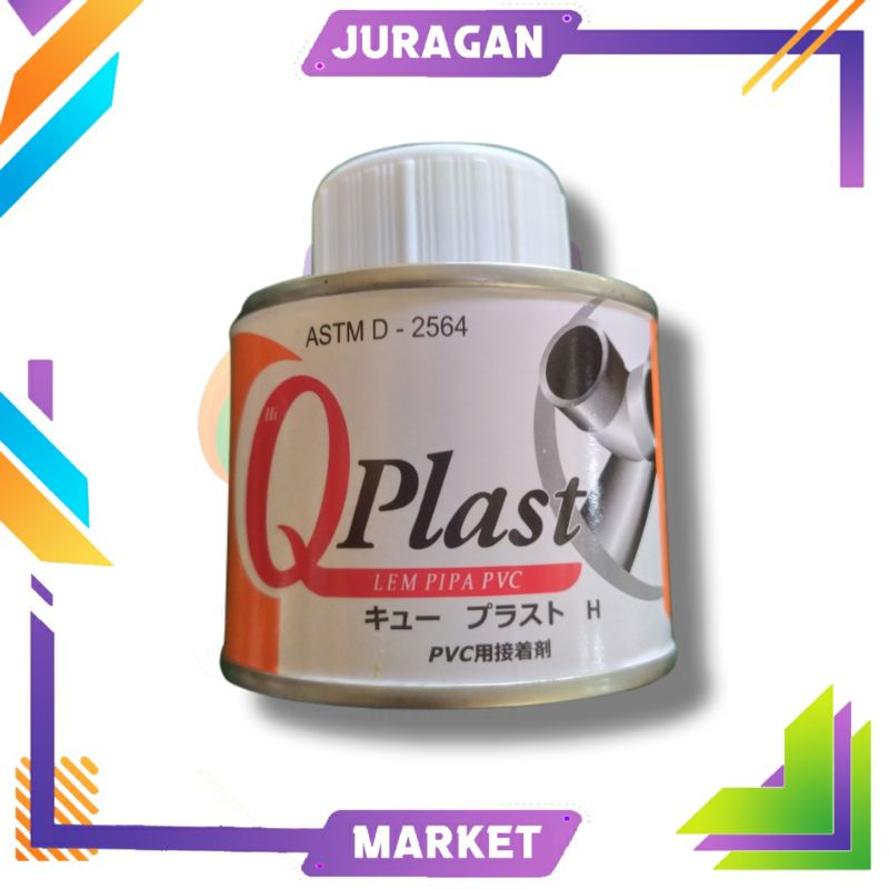 QPlast Lem Pipa PVC Kaleng Kecil 100 gr