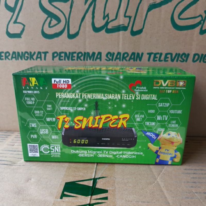 SET TOP BOX STB T2 TANAKA T2 JURASSIC  PENERIMA SIARAN TV DIGITAL