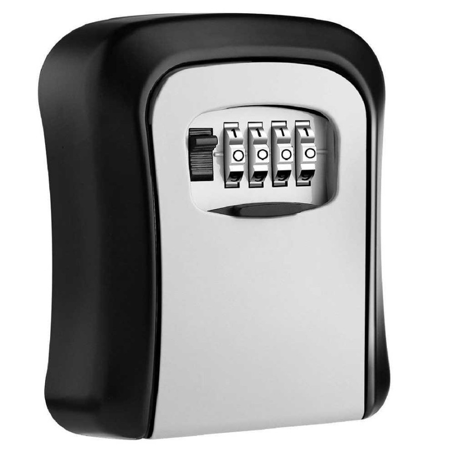 Kotak Brankas Box Dinding Wall Mounted 4 Digit Password - ML4 - Black