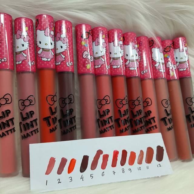 LIPTINT HELLO KITTY MATTE 12PCS